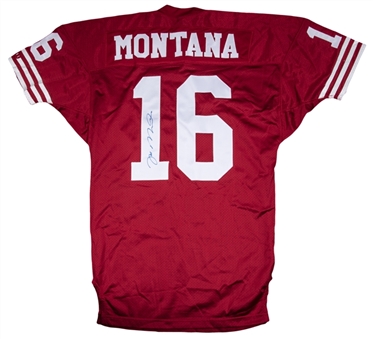1989-90 Joe Montana Pre-Season Game Used & Signed San Francisco 49ers Home Jersey (TD7 LOA & Beckett)